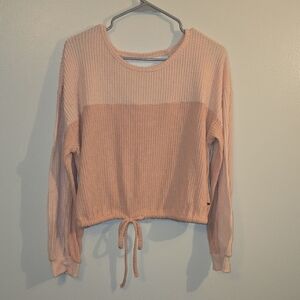 Hollister Pink Ribbed Crop Top LOT-M